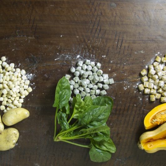 ingredients and gnocchi