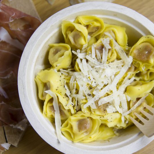 cappelletti with parmesan and pepper